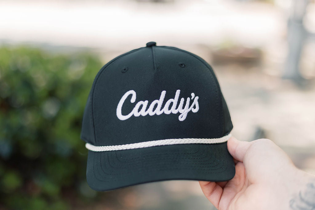 Caddy's Corner Roped Snapback - Black