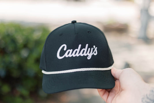 Caddy's Corner Roped Snapback - Black