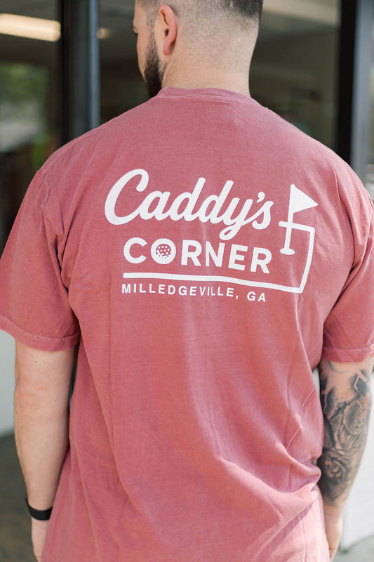 Caddy's Corner Logo Tee – Brick