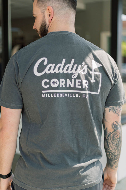 Caddy's Corner Logo Tee – Pepper